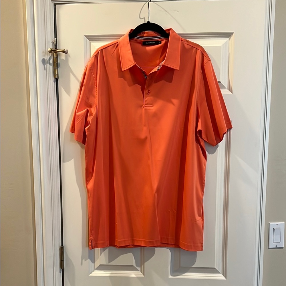 Bugatchi Men's Orange Polo Shirt